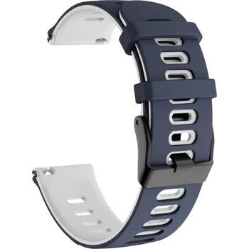 VSECHNONAMOBIL 128401 Sportovní Vyměnitelný silikonový řemínek Garmin Venu 2 / Vivoactive 4 modro-bílý