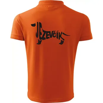 Pánská košile Jezevčík - CZ - Polokošile pánská Pique Polo 203 - 4XL ( Oranžová )