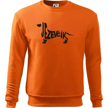 Pánská mikina Jezevčík - CZ - Mikina Essential pánská - L ( Oranžová )