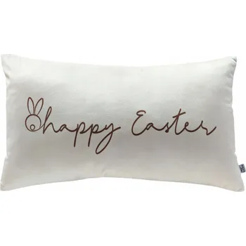 Povlak na polštářek Dekorační povlak na polštář Velikonoční, velur/velvet, Veselé Velikonoce III, 30x50 cm