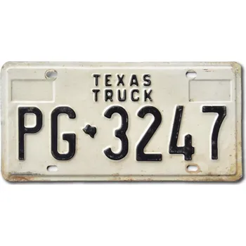Plechová cedule Americká SPZ Texas Truck PG-3247