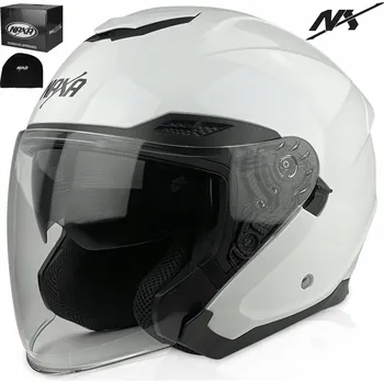 Helma na motorku MOTOCYKLOVÁ PŘILBA OTEVŘENÁ NAXA S30 vel. M S CLONOU