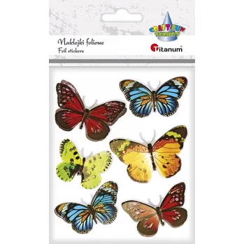 samolepka Samolepky 3D samolepky Motýli 6 ks Titanum