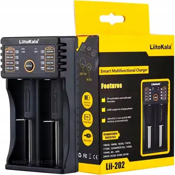 Univerzální nabíječka baterií a akumulátorů AAA 18650 LiitoKala Lii-202