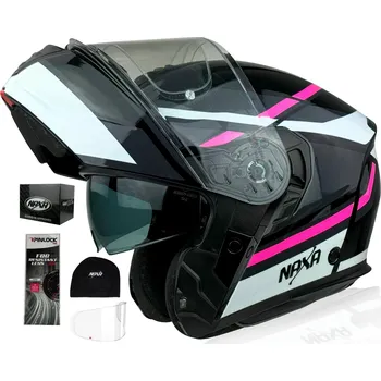 Helma na motorku NAXA MOTOCYKLOVÁ PŘILBA VYKLÁPĚCÍ FO7 vel. L | ZVEDACÍ BRADA | + PINLOCK DÁREK