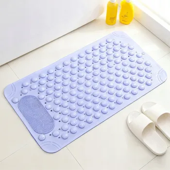 Koupelnová předložka Prostiskluzová podložka do vany/sprchy, koupelnová předložka 70x37cm Fialová