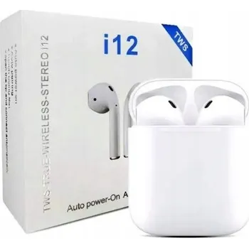Sluchátka BEZDRÁTOVÁ SLUCHÁTKA i12 TWS 5.0 PRO IPHONE A HUAWEI