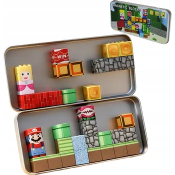 ostatní stavebnice Stavebnice 35 ks. Konstrukční čtvercové bloky Pixele Krychle