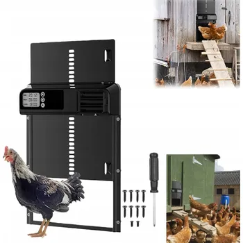 Automatická Dvířka Do Kurníku s časovačem a blokováním přiskřípnutí