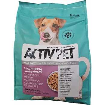 Krmivo pro psa ACTIV PET - SUCHÉ KRMIVO PRO PSY - MALÁ PLEMENA ZELENINA S JEHNĚČÍM 1,5kg