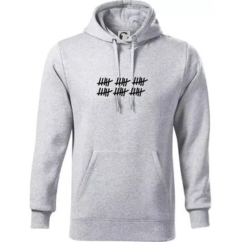 Pánská mikina 30 narozeniny - Mikina pánská Cape s kapucí - 4XL ( Světlešedý Melír )