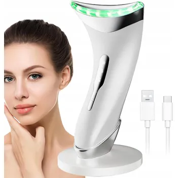 Masážní přístroj MASÁŽNÍ PŘÍSTROJ NA OBLIČEJ A KRK S LIFTINGEM, ZPEVŇUJÍCÍ SONICKÁ MASÁŽ EMS, 3 REŽIMY