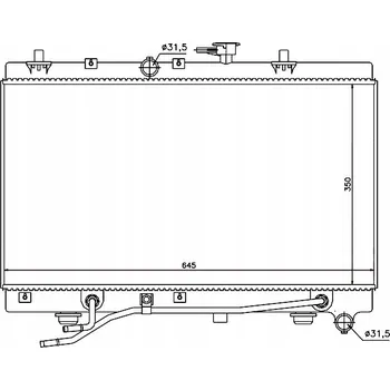 Výparník klimatizace Chladič vody SRLine RIO 411608-1