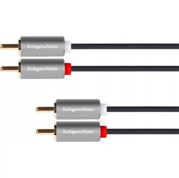 Audio kabel Základní kabel Kruger&Matz 2x RCA (cinch) - 2x RCA (cinch) 1 m
