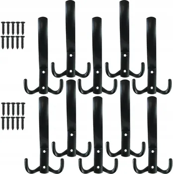 Věšák Šatní ramínko kovový Global Service černý