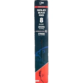 Rybářský háček Spodní Háčky , s návazcem, s protihrotem, Nash Solid Bag Rig 1 ks