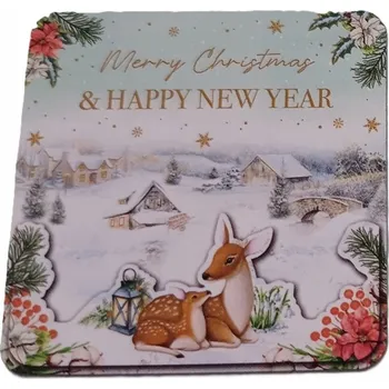 Vánoční přání s obálkou v sadě 14,9 x 14,9 cm