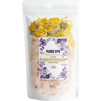Koupelová sůl Přírodní sůl do koupele 150g – relaxační himalájská sůl s květy