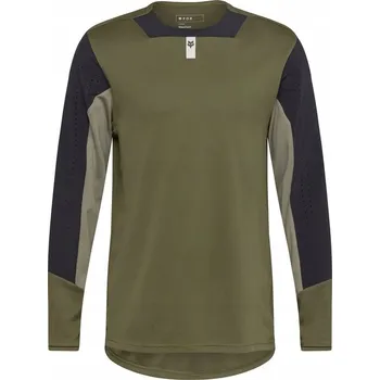 cyklistický dres Cyklistický teplákovka FOX Defend Olive vel M Dirt DH FR Enduro