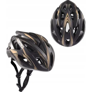 Cyklistická přilba Cyklistická helma Awina MTB L černo/zlatá na kolo