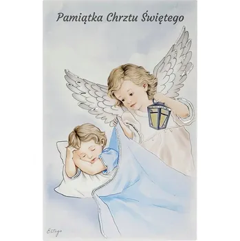 Obraz Obrázek Andělíčka malovaný na dřevě | 11x17 cm | Modrý | SKU: ES0592768P