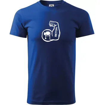 Pánské tričko Beton svaly - Triko extra velké (5-8XL) - 6XL ( Královská modrá )