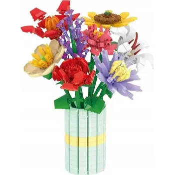 ostatní stavebnice MINI STAVEBNICE KREATIVNÍ KVĚTINY 3D SADA KVĚTIN 8v1 KYTICE 1046 dílů 749