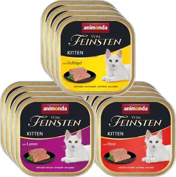 Krmivo pro kočku Animonda Vom Feinsten Kitten 12x100g Vlhké Krmivo pro koťata Mix Chutí