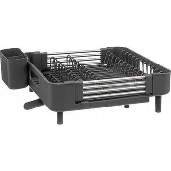 Odkapávač na nádobí ODKAPÁVAČ NA NÁDOBÍ kovový ČERNÝ 50x35 cm