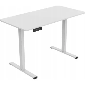Psací stůl ENPRAG Výškově nastavitelný kancelářský stůl FQ2_WW, barva bílá