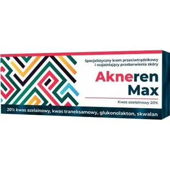 Léčba akné Akneren Max krém proti akné s kyselinou azelaovou 20% 30 g