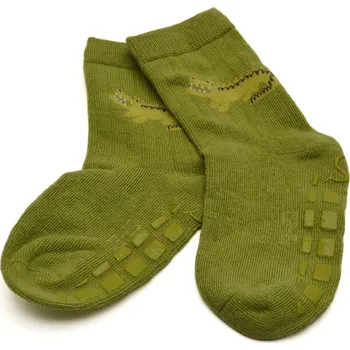 Protiskluzové ponožky STERNTALER 8002525 zelené krokodýl Velikost: 25-26