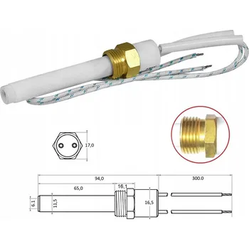 Zapalovač Zapalovač pelet Pellas, topné tělísko 150W keramické