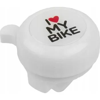 Zvonek na kolo Cyklistický zvonek bílý AWR1634