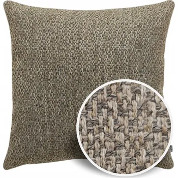 Povlak na dekorativní polštářek Dekorační povlak na polštář Scandi Boho pletený šedo-béžový 40x40 cm