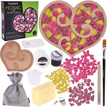 Obraz Kreativní sada Mozaika ve tvaru srdce k zavěšení - Mega příslušenství