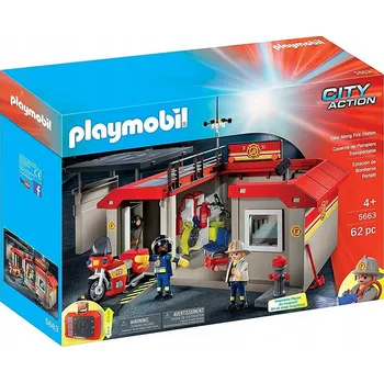 Stavebnice Playmobil Playmobil Přenosná hasičská stanice 5663