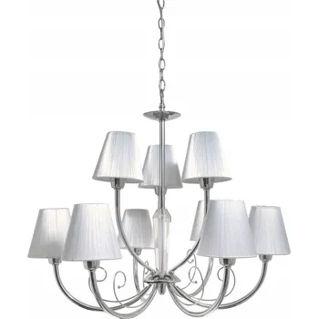 SPOT Light Závěsné svítidlo 9xE14 Max.40W – Chrom & Stříbrná Stínidla