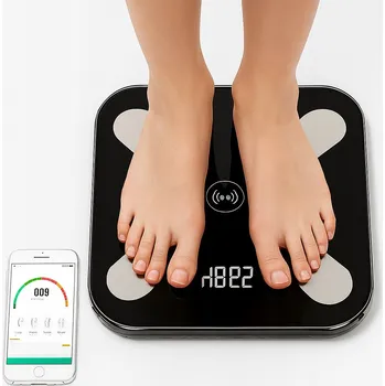 Osobní váha Chytrá digitální osobní váha s analýzou těla a LCD displejem, 180 kg + aplikace
