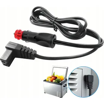 Napájecí kabel UNIVERZÁLNÍ NAPÁJECÍ KABEL PRO TURISTICKOU CHLADNIČKU 2M 12V 24V DO AUTA