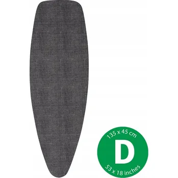 Žehlicí prkno Brabantia Bavlněný potah na žehlicí prkno D, 135x45cm, 8mm molitan, Denim Black