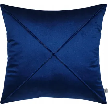 Povlak na polštářek DEKORAČNÍ povlak na polštář velur samet tmavě modrá X 50x50 ASTO deco