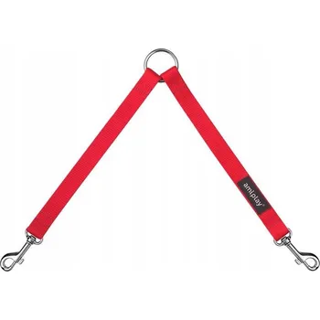 Vodítko pro psa Amiplay Rozdvojka Basic M 35 x 1,5 cm, Červená - Rozdvojka na vodítko