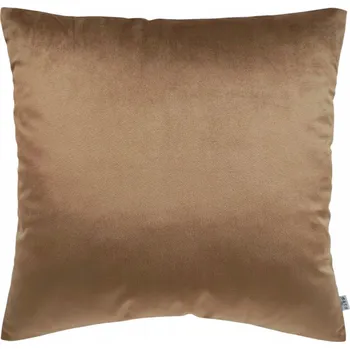 Polštář POVLEČENÍ na polštář dekorační Boho velur samet hnědá hnědý odstín mokka 40x40