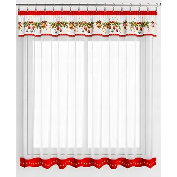 Záclona Záclona voál 300 cm x 140 Červená