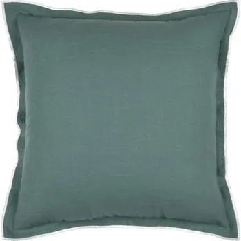 Polštář DEKORATIVNÍ ZELENÝ BAVLNĚNÝ POLŠTÁŘ 45X45 CM S POLYESTER VÝPLNÍ