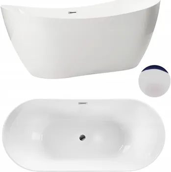 Vana Volně stojící akrylátová vana AquaUno 602, odtok uprostřed, 170 x 72 cm