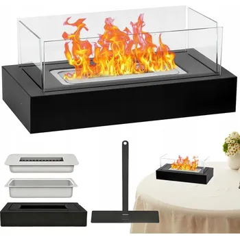 Biokrb MINI BIO KRBY STOLNÍ KRB PRAVOÚHLÝ ČERNÝ KOVOVÝ BEZ ZÁPACHU