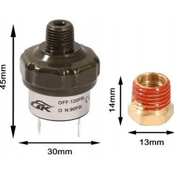 Kompresor PROFESIONÁLNÍ TLAKOVÝ SPÍNAČ PRO KOMPRESOR 12V, NÁDRŽ 90-120 PSI