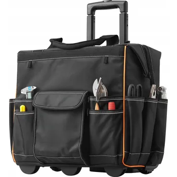 SucceBuy Brašna na nářadí na kolečkách, 25 kapes, s teleskopickou rukojetí